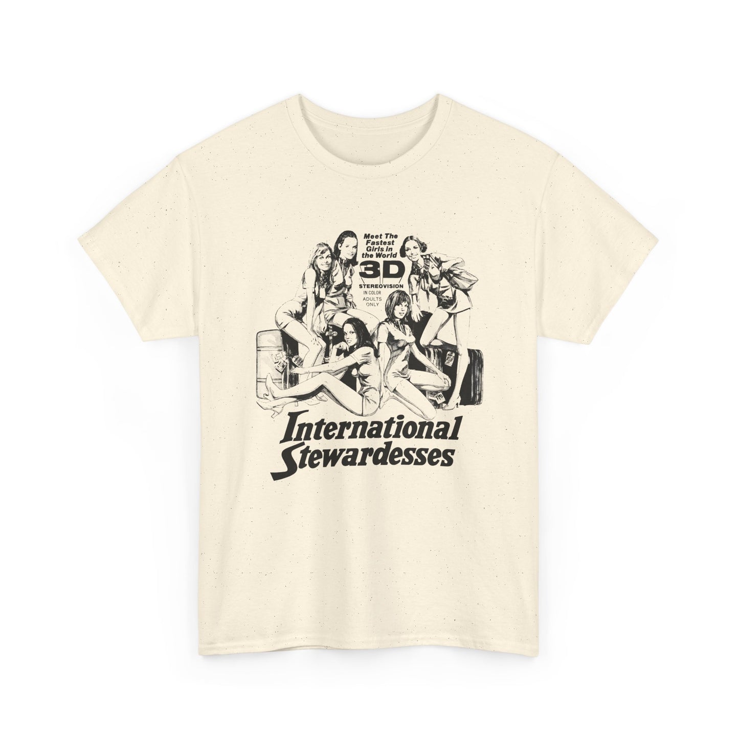 international stewardesses 1973 sexploitation comedy movie poster tshirt