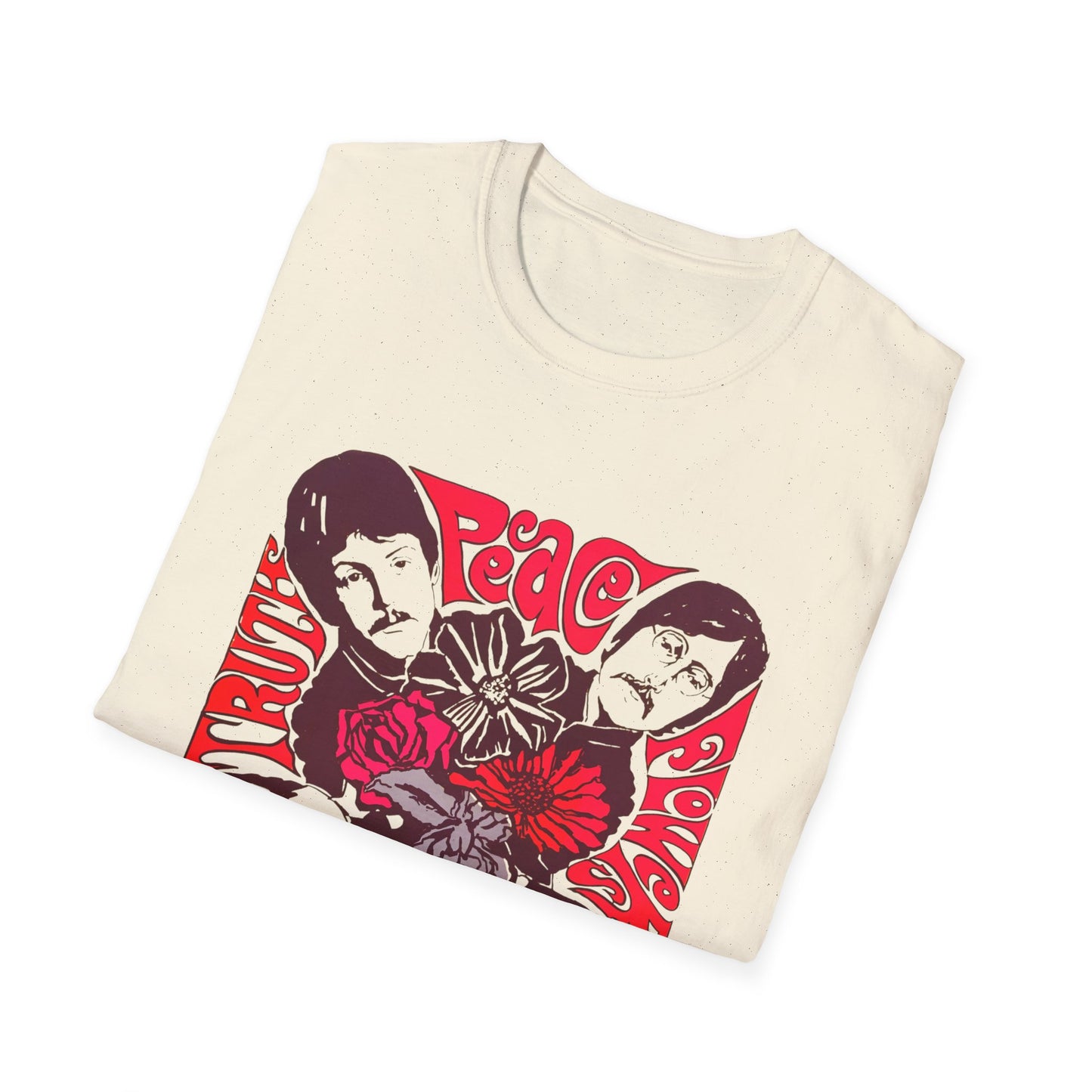 1967 blacklight lennon and friends poster reproduction band tshirt