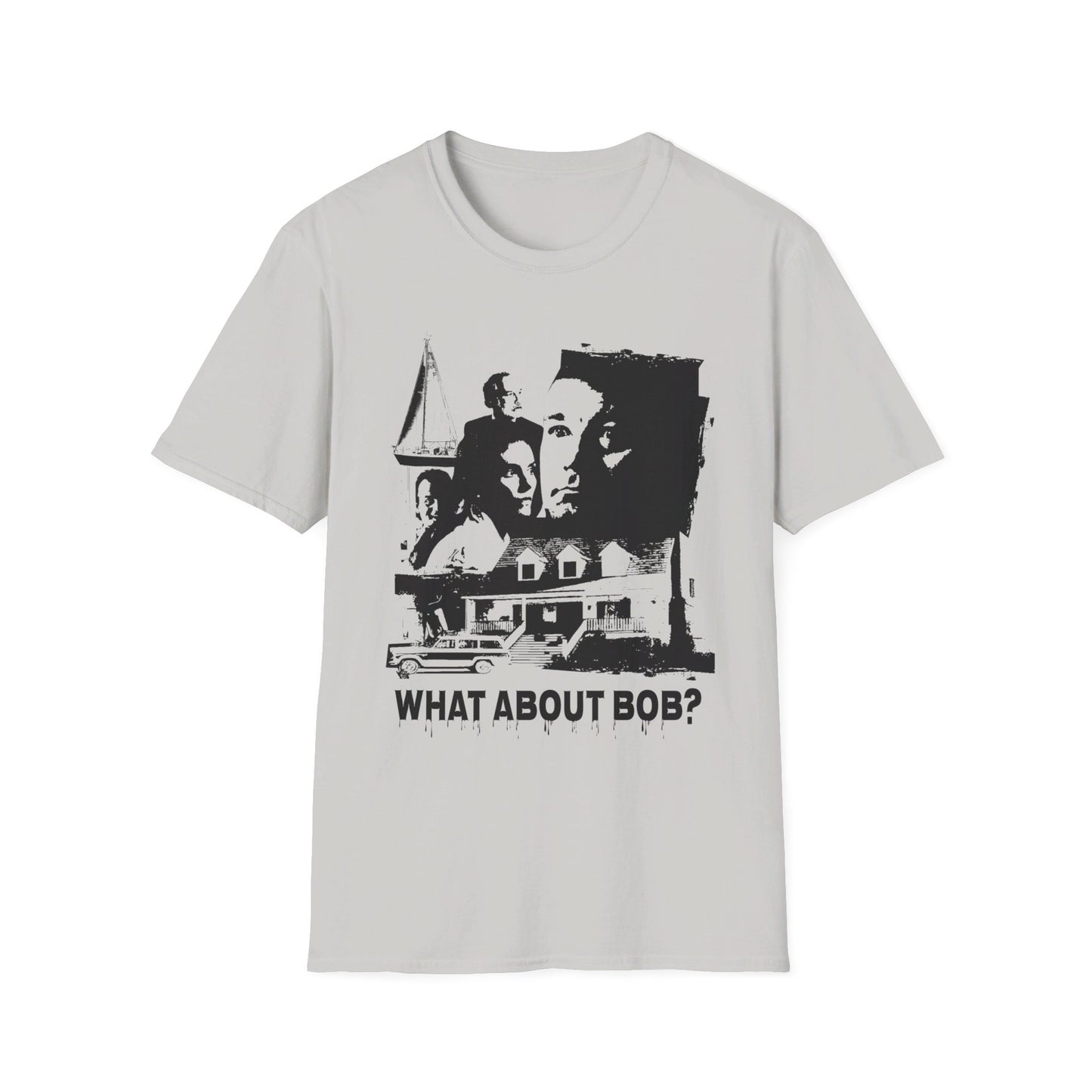 what about bob? 1991 family comedy movie fan art scary collage tshirt