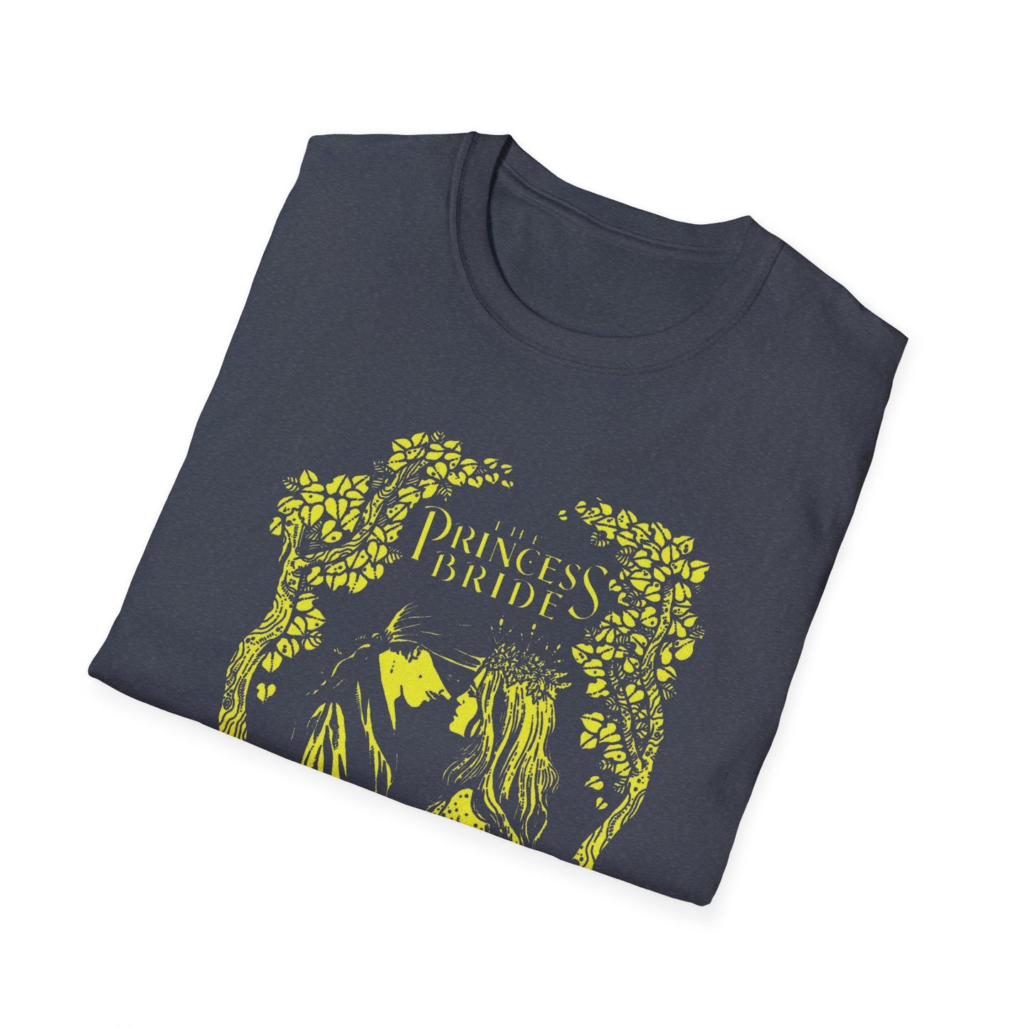 1987 movie princess bride yellow stencil style tshirt