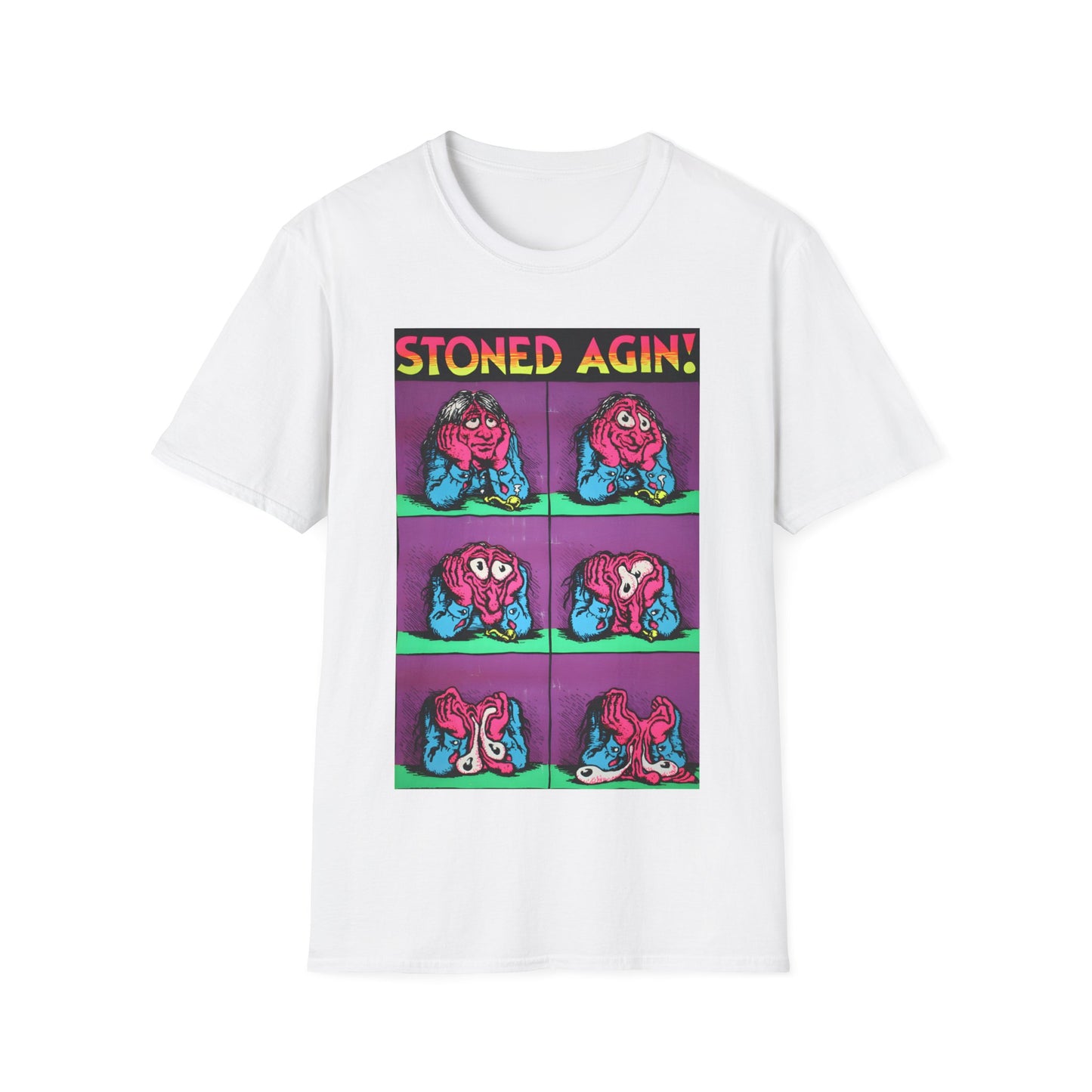 stoned agin! r. crumb blacklight poster tshirt