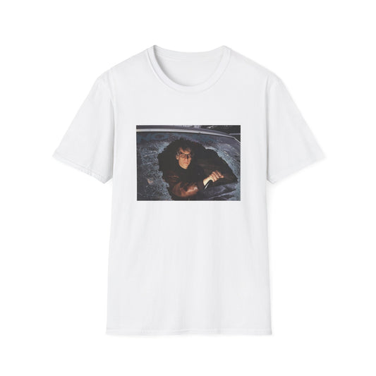 david cronenberg in a car window says no fear tshirt
