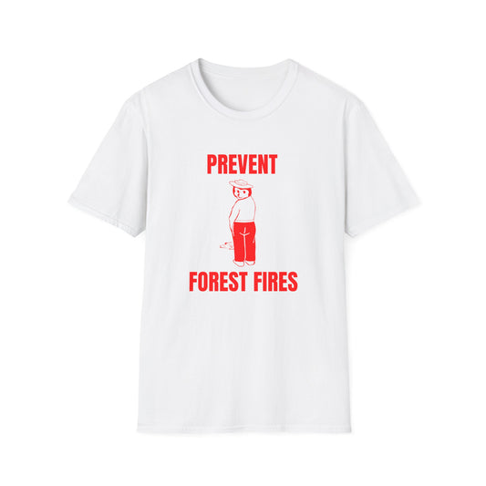 smokey the bear parody 1970s vintage design reproduction red tshirt