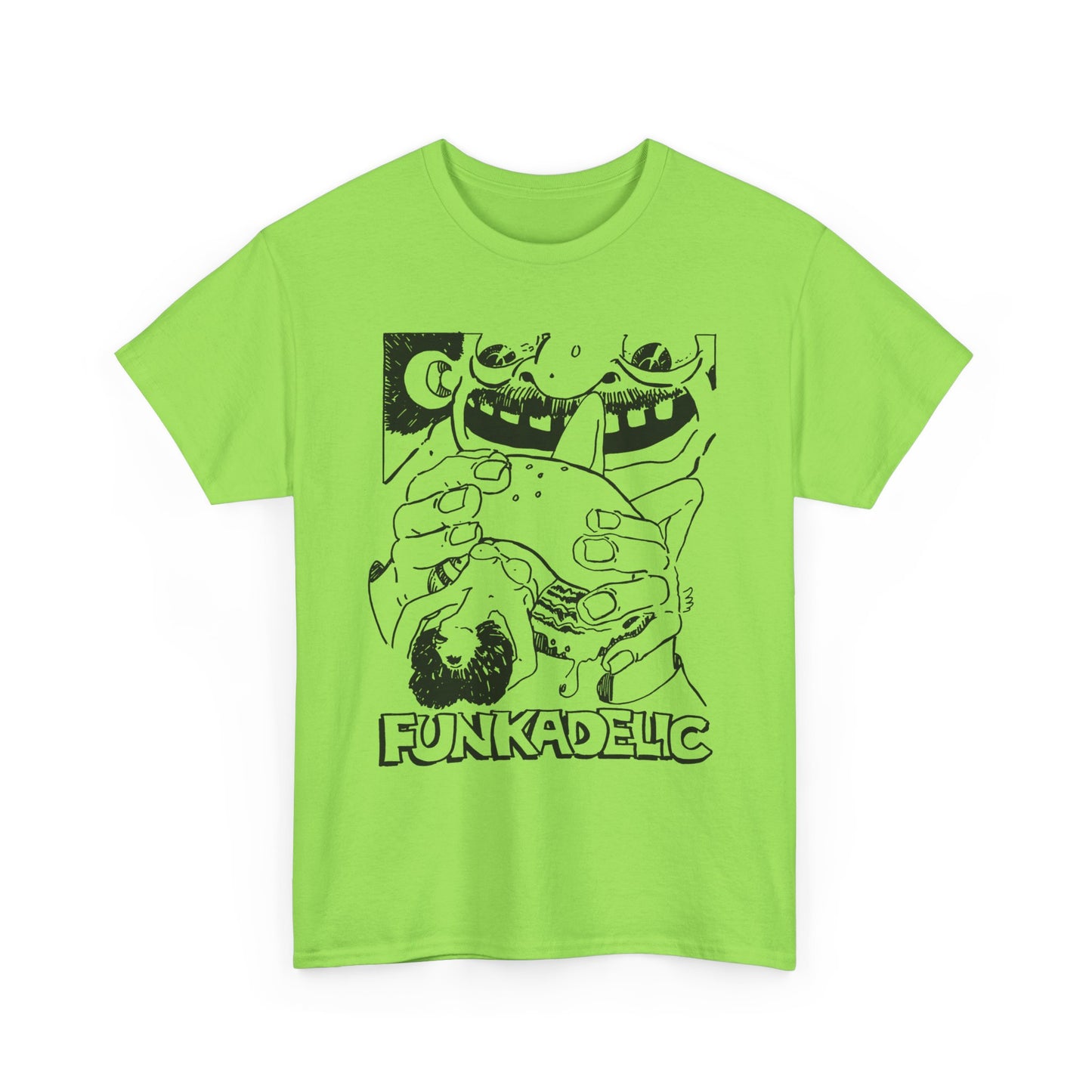 1970s ad for funkadelic's let's take it to the stage album custom edit tshirt