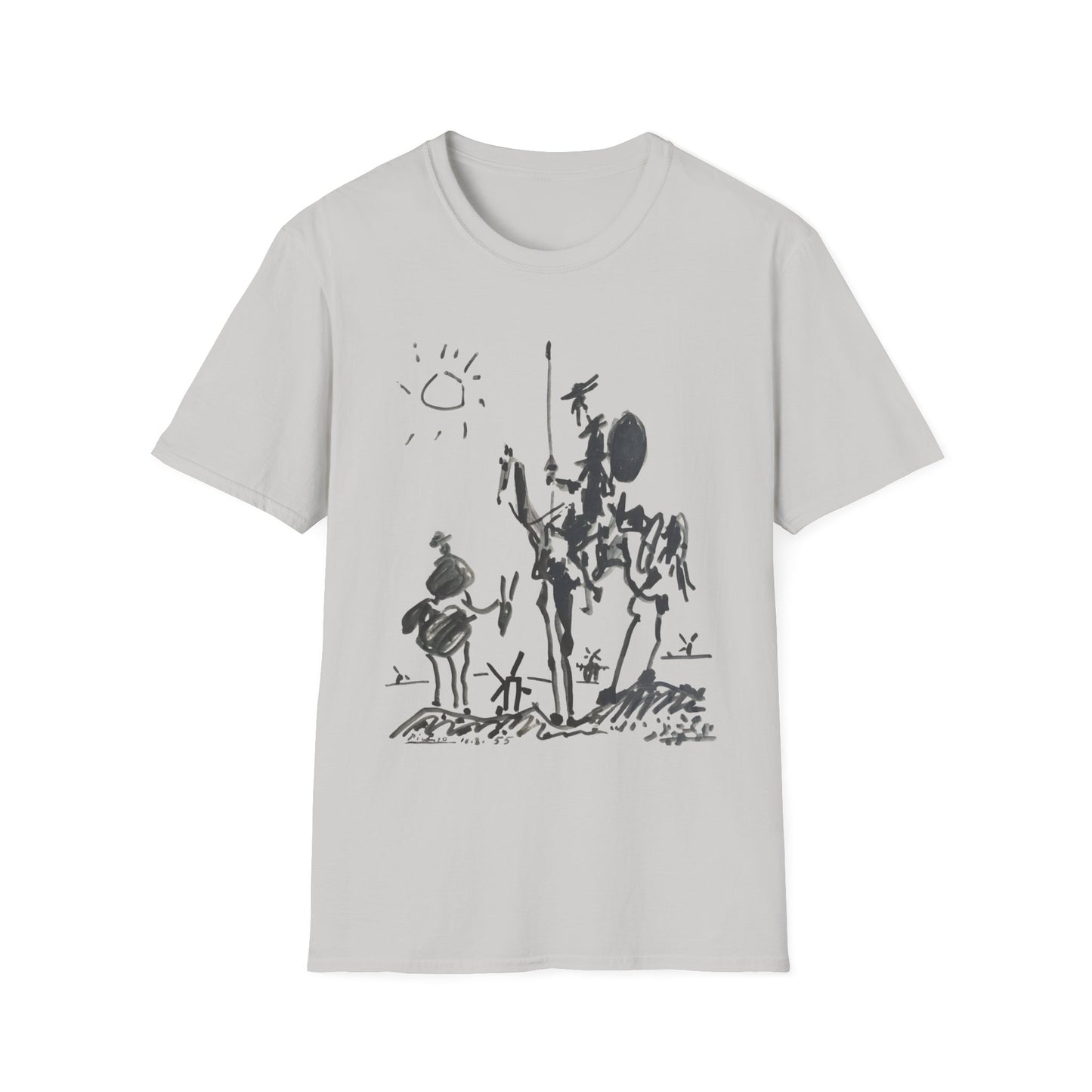 1955 don quixote illustration by pablo ruiz picasso tshirt