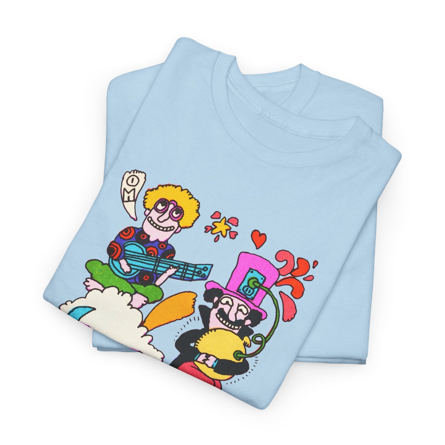 1971 psychedelic mother goose illustration reproduction tshirt