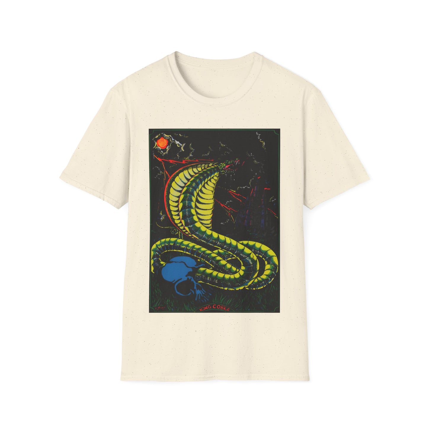 1974 king cobra psychedelic black light poster tshirt