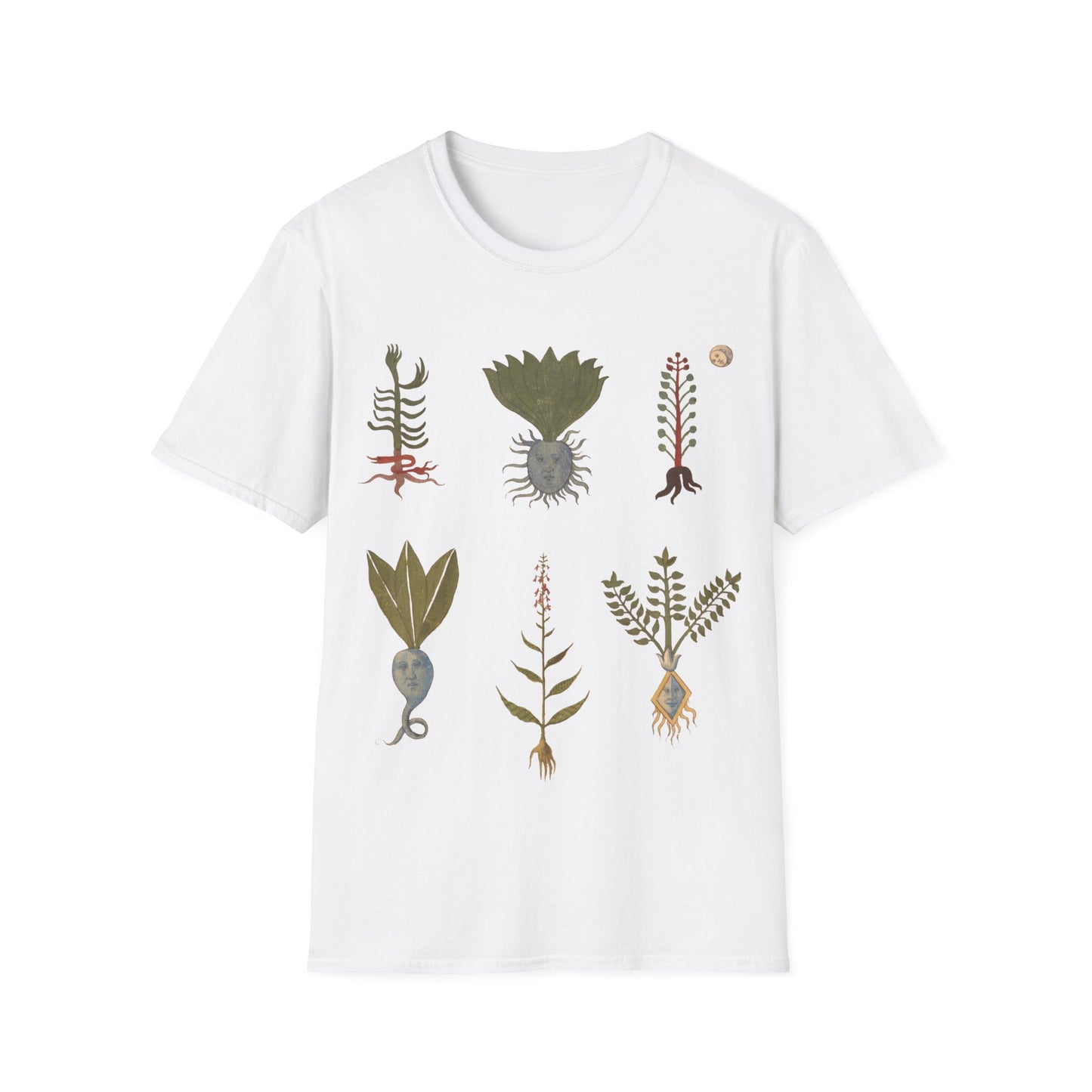 plants with human features, images from the erbario: a 15th-century herbal illustration guide from northern italy tshirt