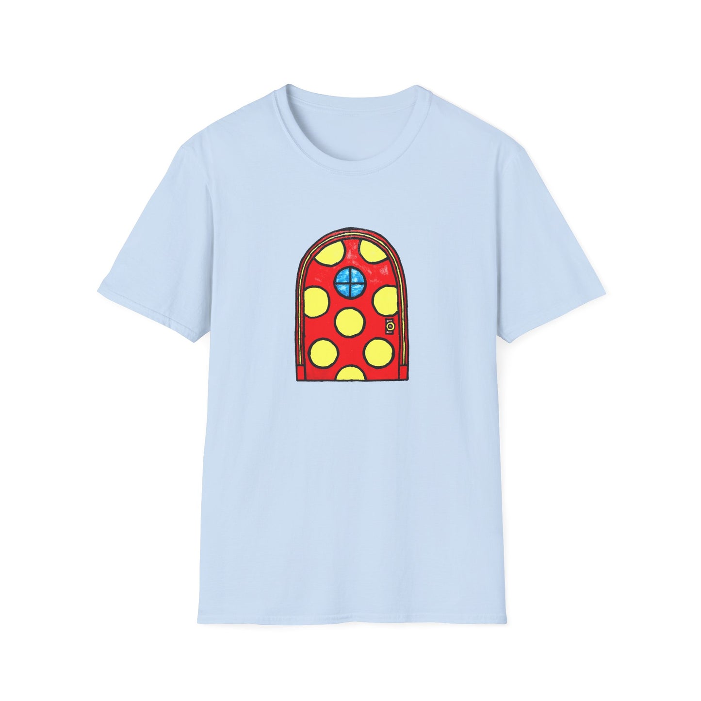 polka dot door original drawing tshirt