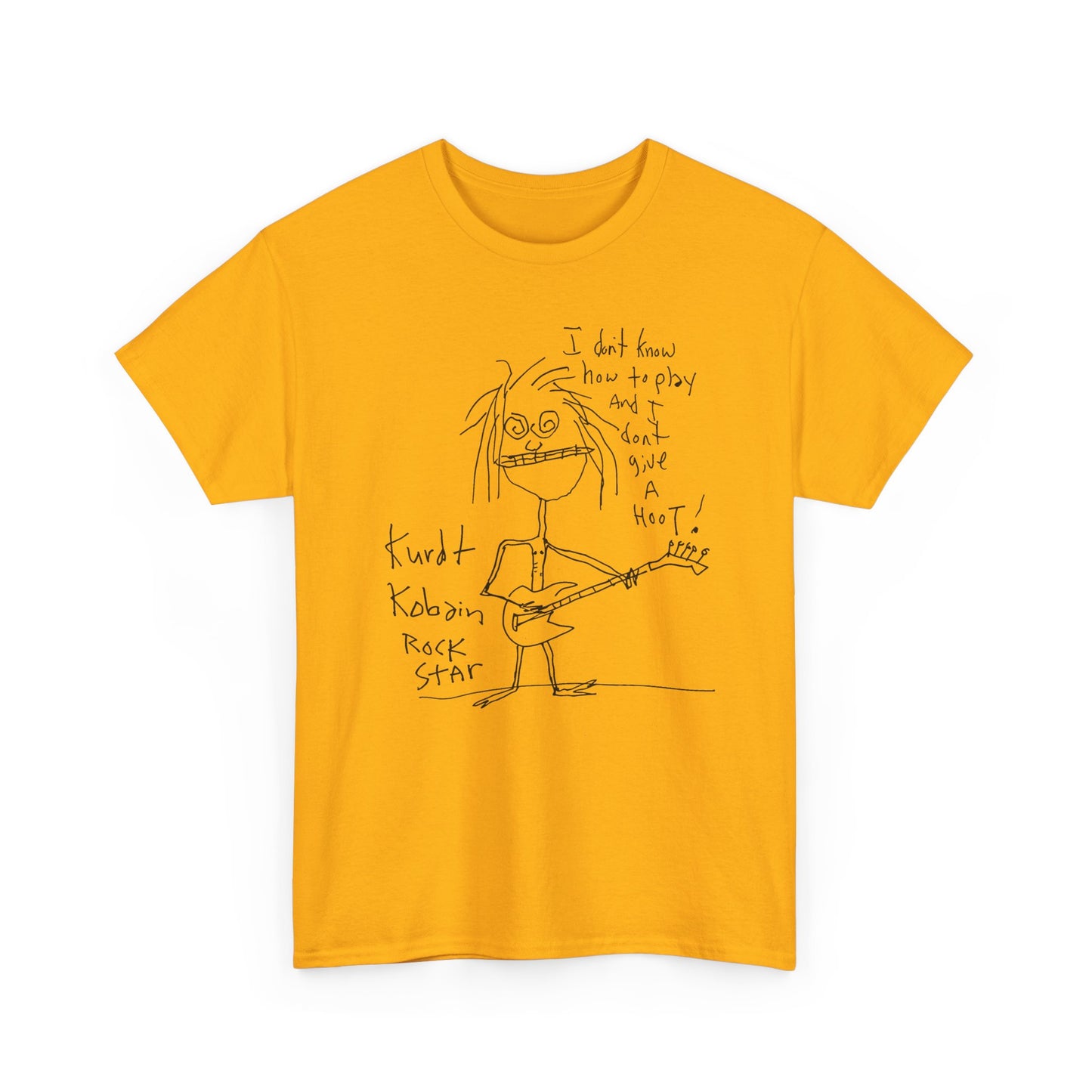 1992 kurt cobain self portrait reproduction tshirt