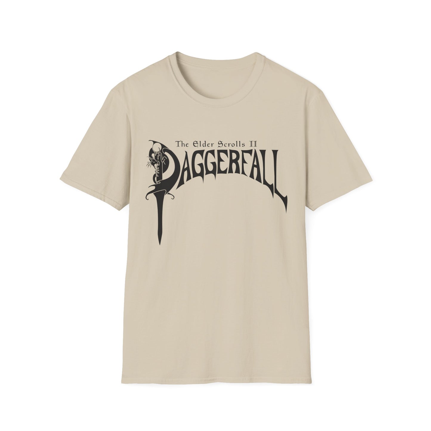 daggerfall the elder scrolls 2 1996 masterpiece video game logo in black tshirt