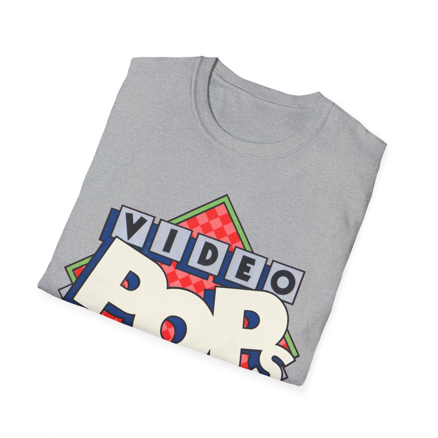 vintage video pops blank tape design tshirt