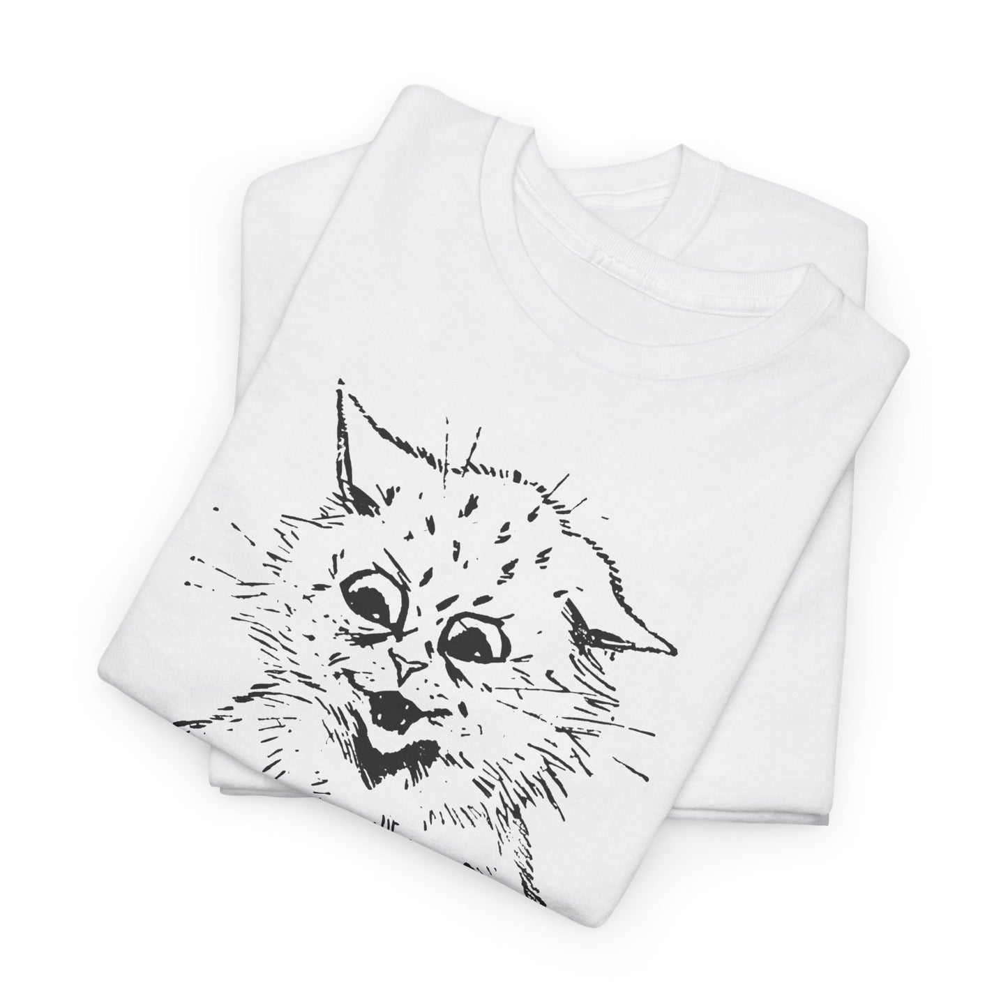 louis wain cat sketch how do you like my mew-sic? tshirt