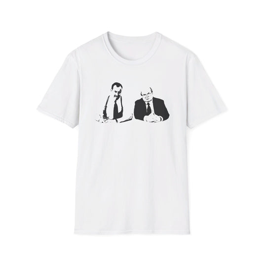 the bobs office space stencil style fan art tshirt