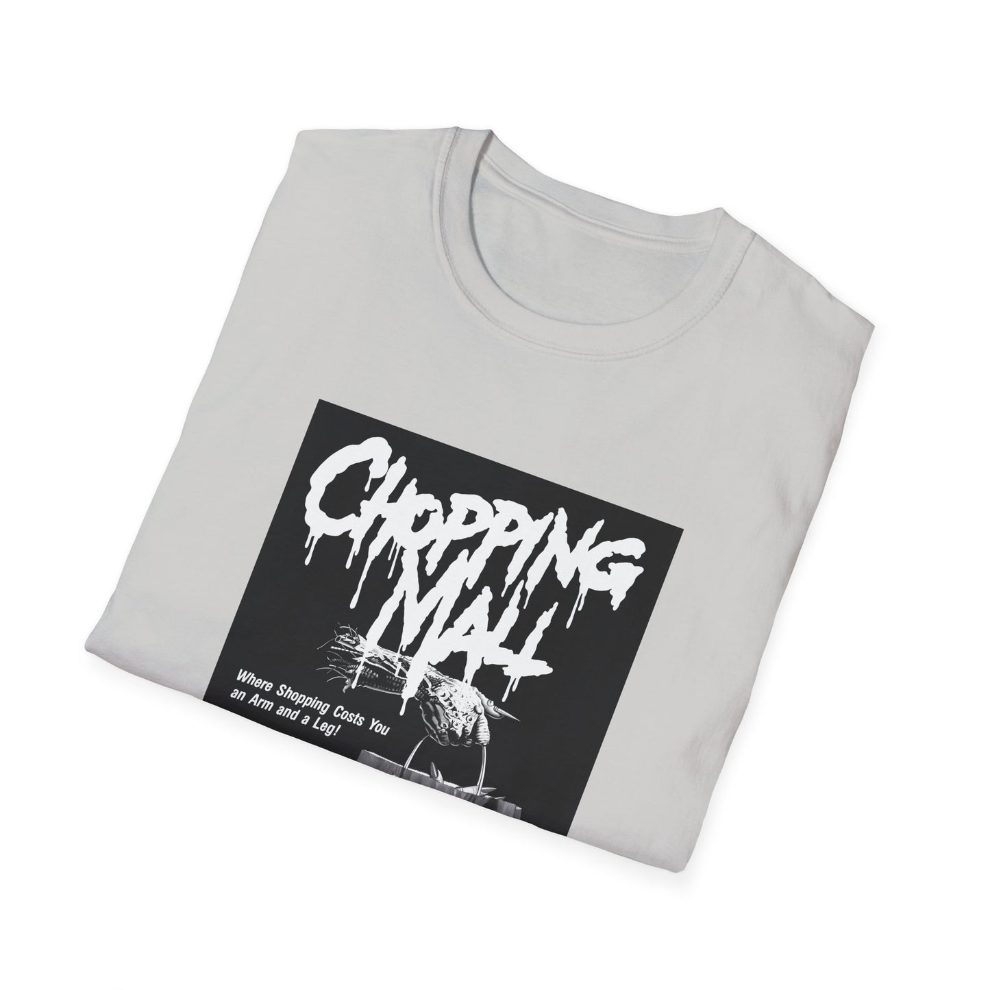 chopping mall 1986 poster black and white tshirt
