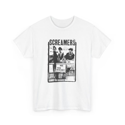 screamers, deadbeats, f-word show at the whiskey-a-go-go in west hollywood february 1978 show poster tshirt