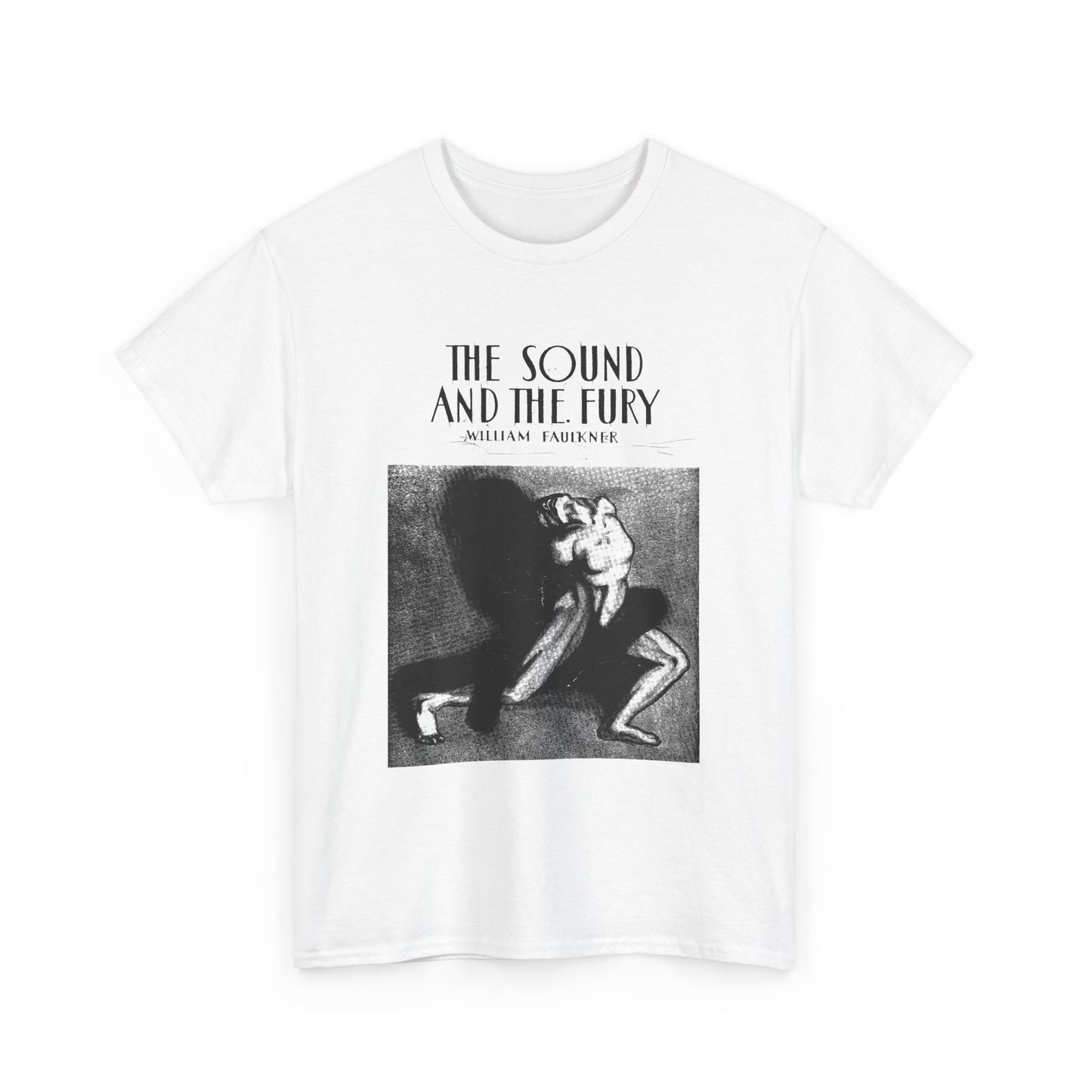 1929 the sound and the fury by william faulkner book cover edit tshirt