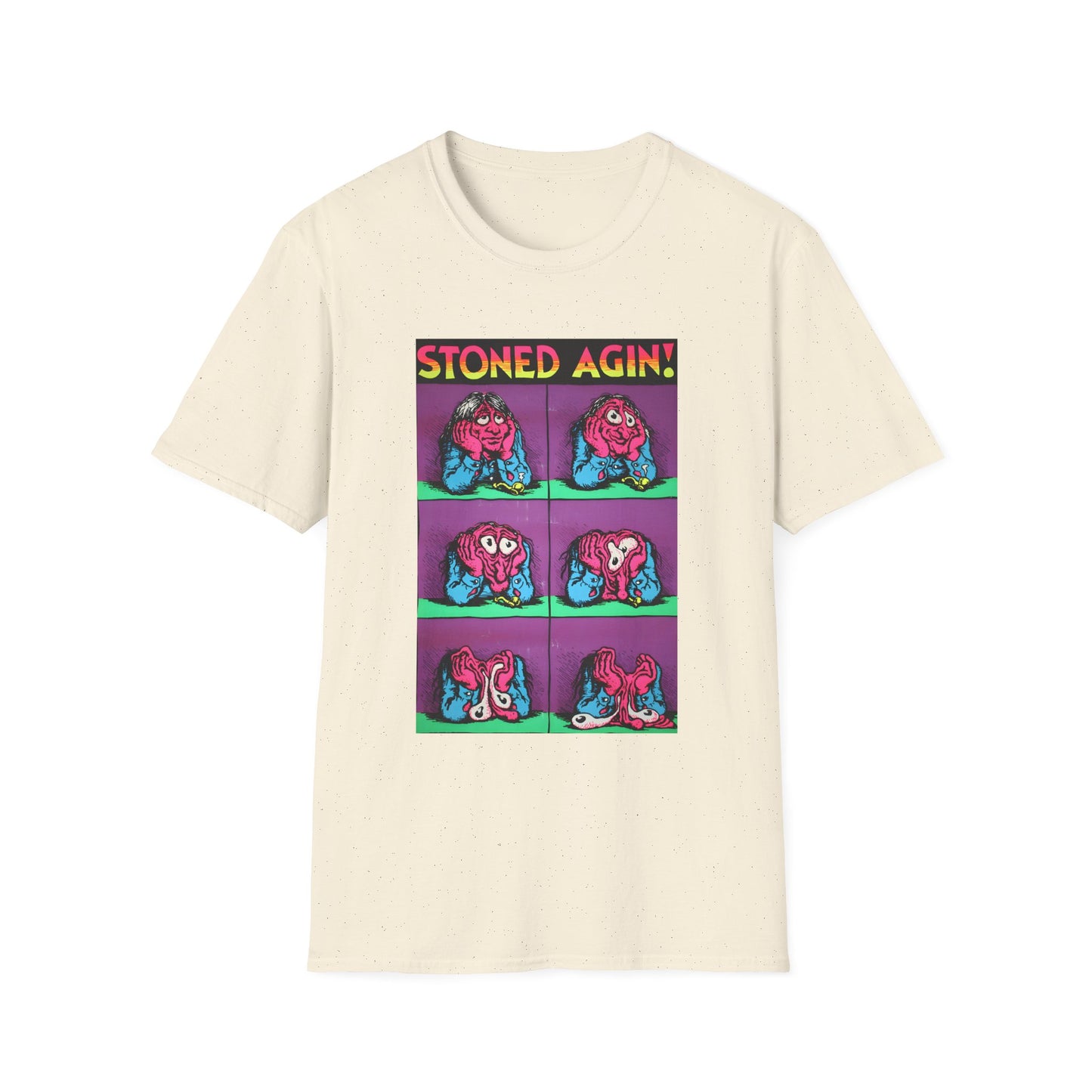 stoned agin! r. crumb blacklight poster tshirt