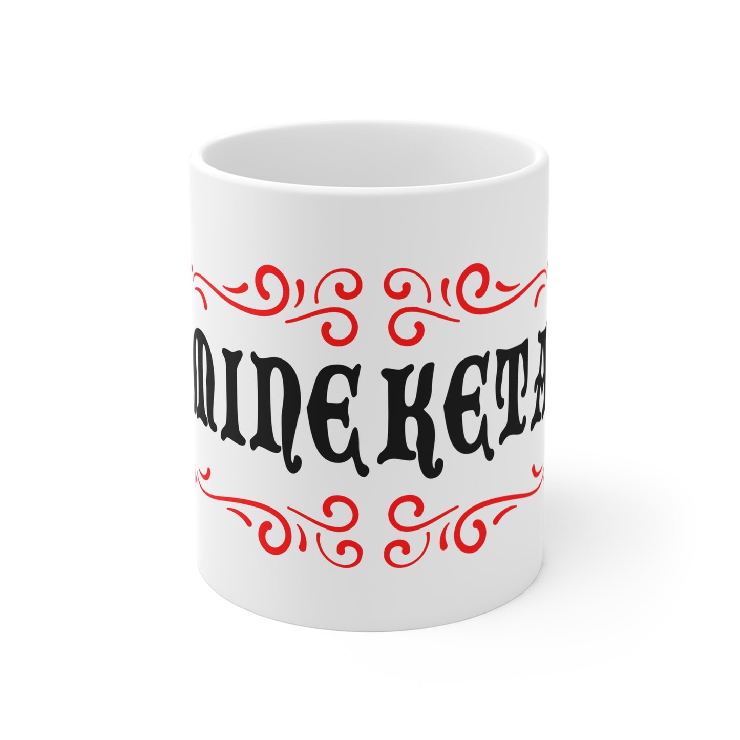 vintage inspired tongue in cheek ketamine drug mug