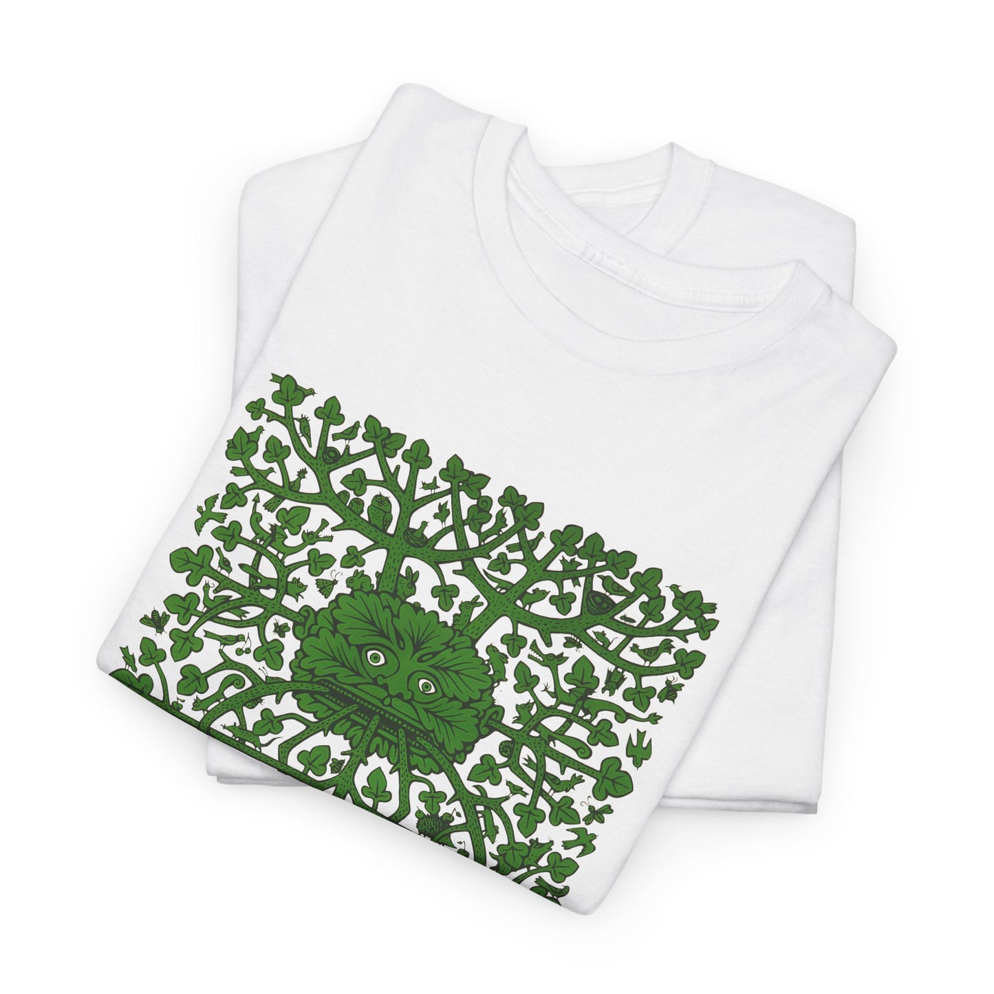 unknown date the green man by fritz eichenberg wood engraving reproduction tshirt