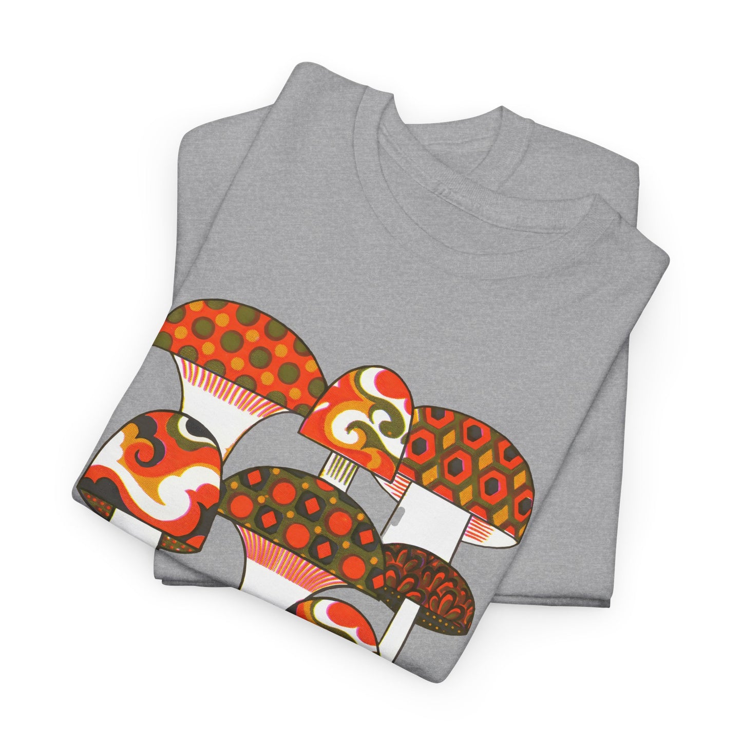 1970s mushrooms by george briard tshirt