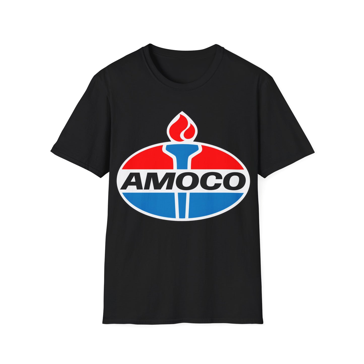 amoco oil company logo tshirt