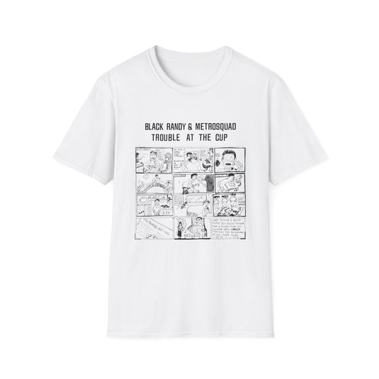 black randy & the metrosquad 1977 trouble at the cup 7" tshirt