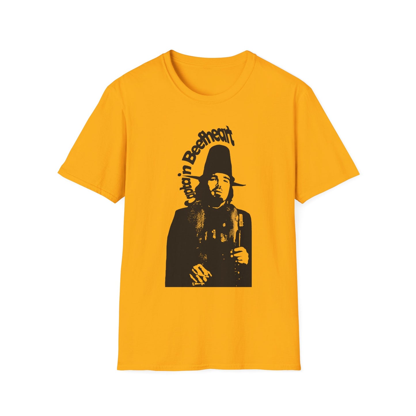 captain beefheart stencil in black tshirt