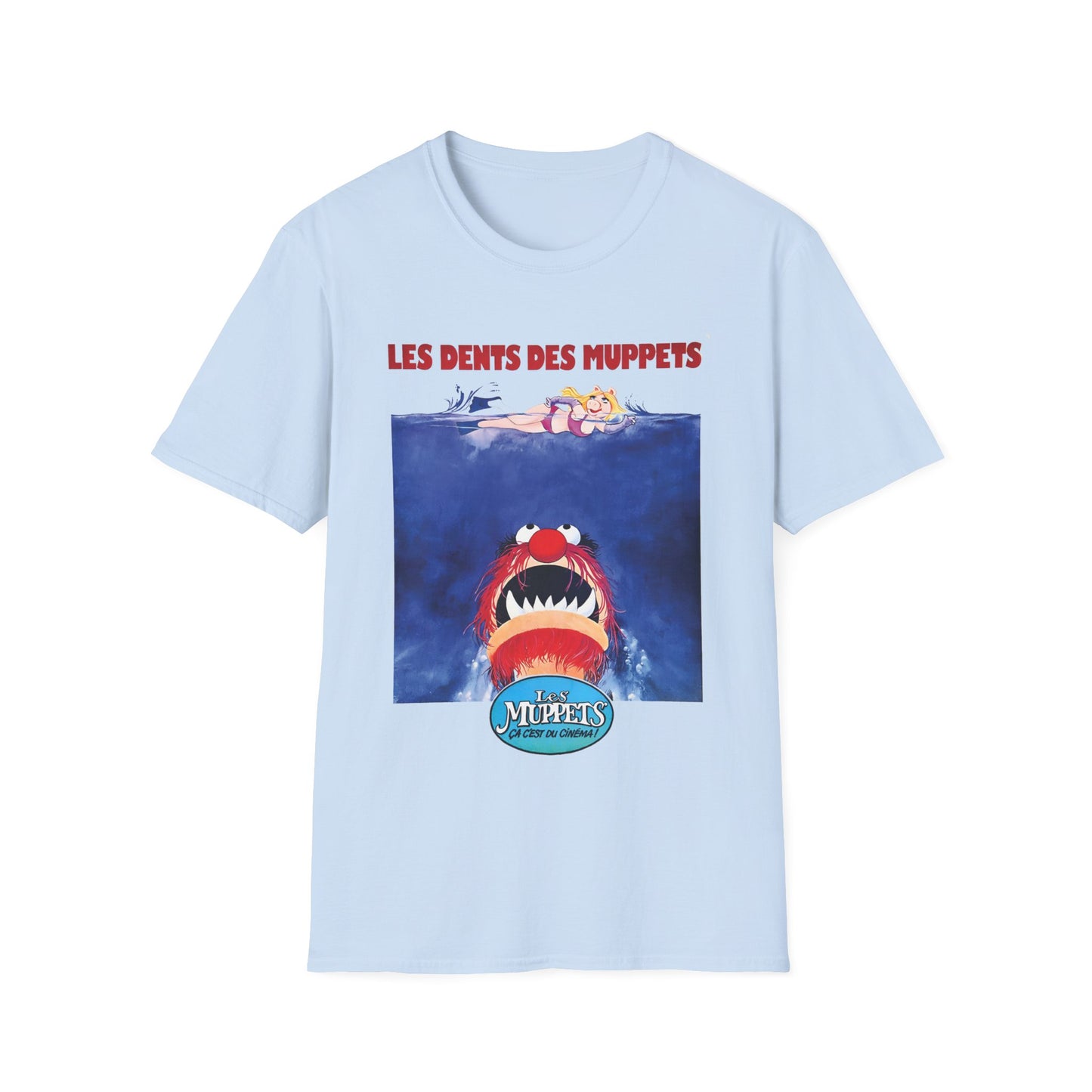 the muppets jaws parody black tshirt