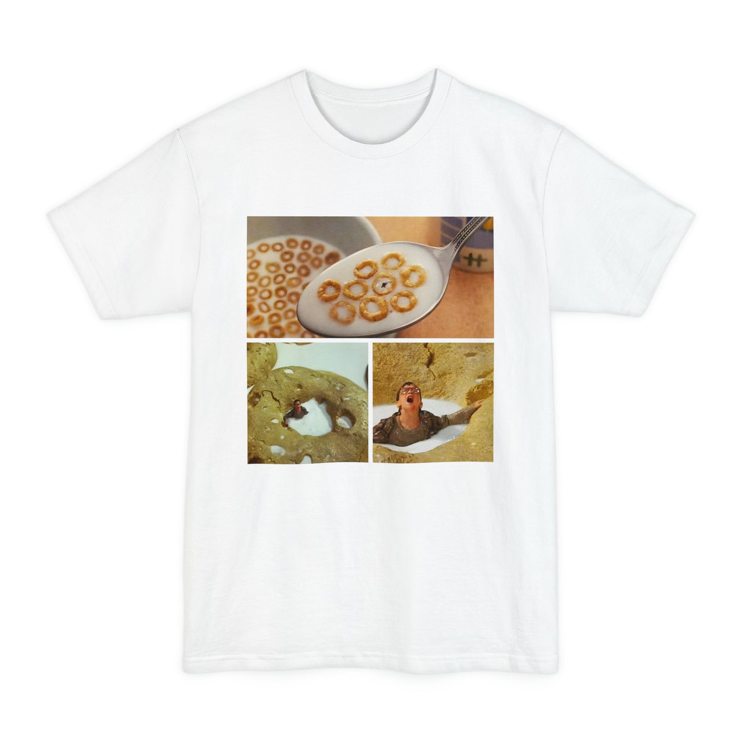 oversized honey, i shrunk the kids 1989 cheerios scene multiple angles unisex tall beefy tshirt