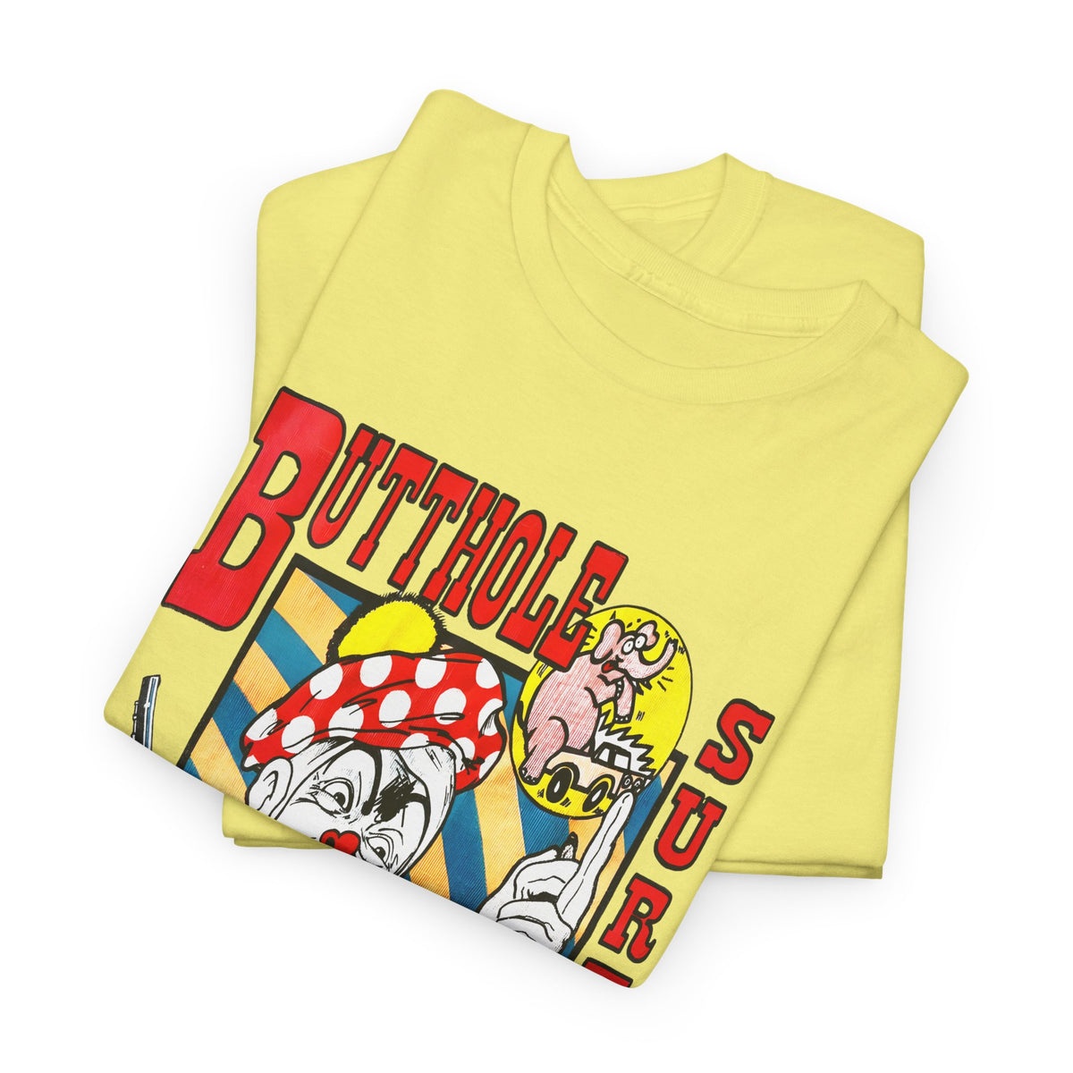 vintage butthole surfers kozik art stretched reproduction tshirt