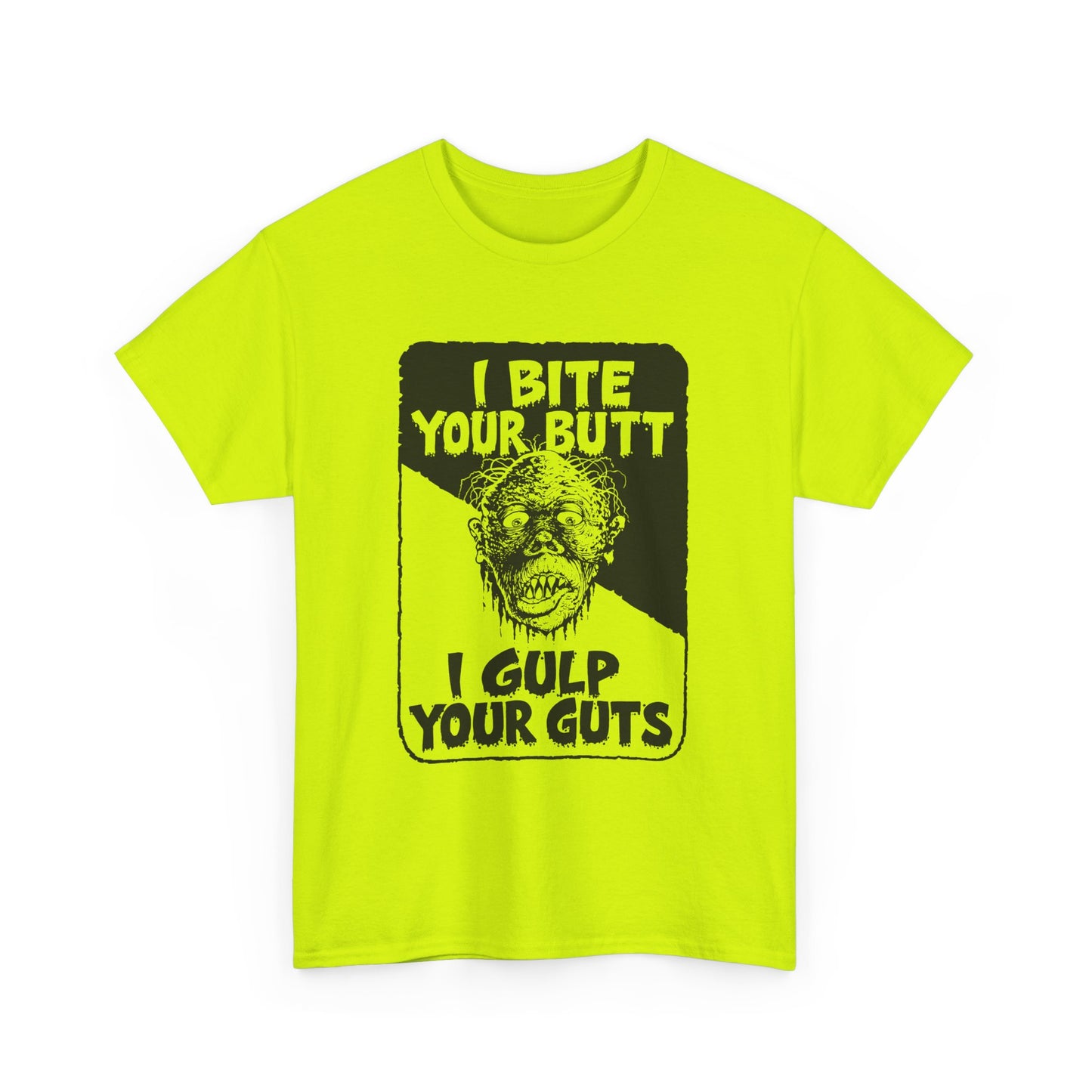 1990 vol 2 issue of gore shriek i bite your butt i gulp your guts comic tshirt