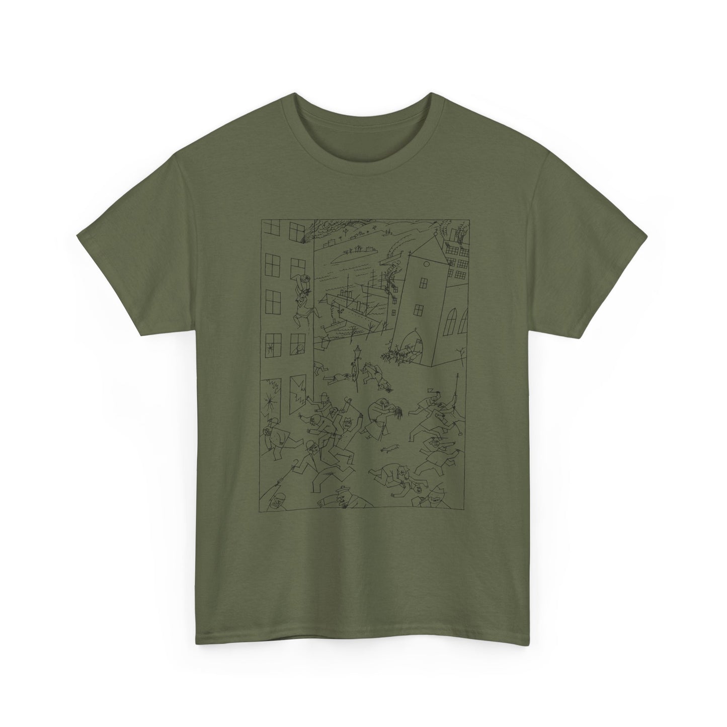1915 drawing george grosz riot of the insane tshirt