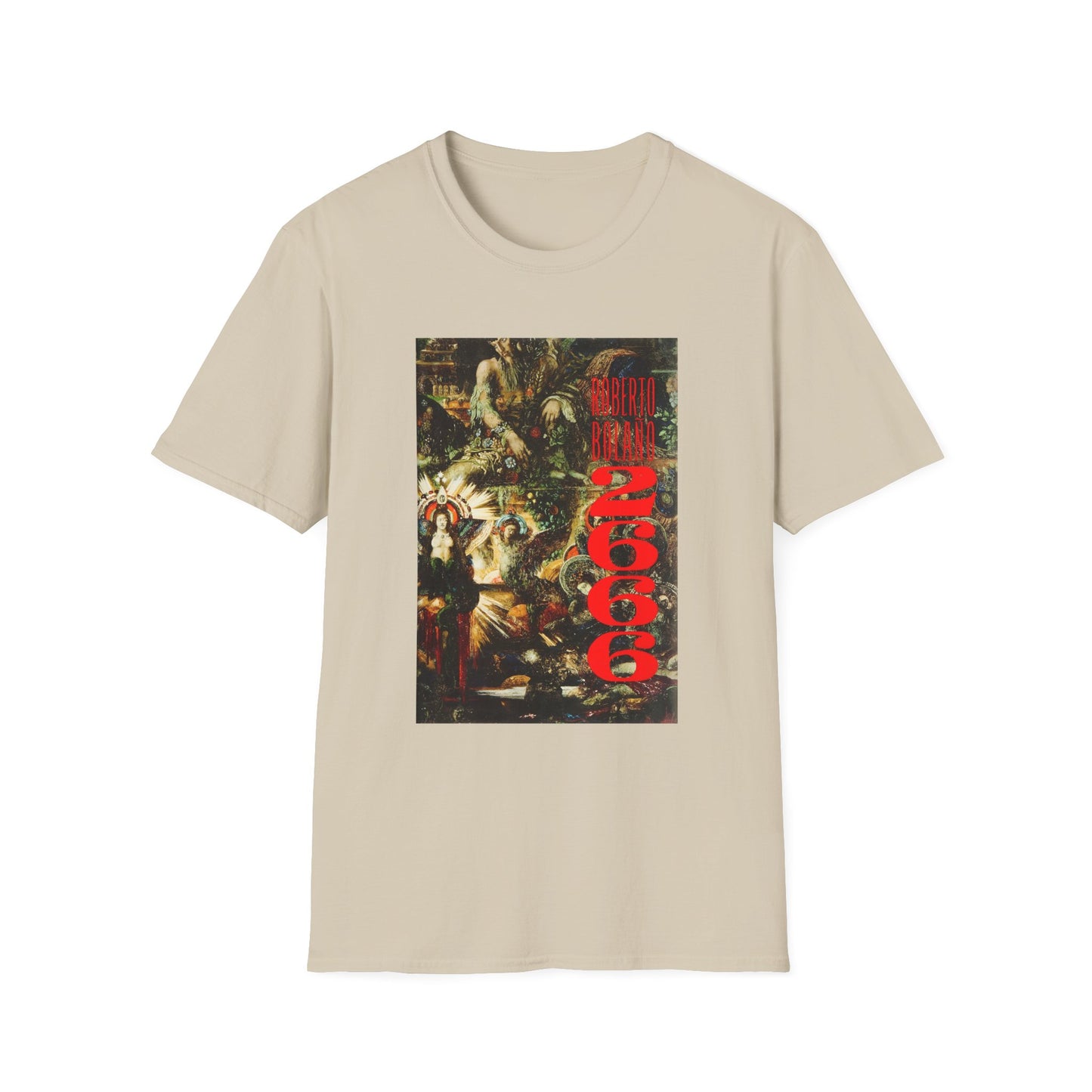 roberto bolano 2666 book cover tshirt