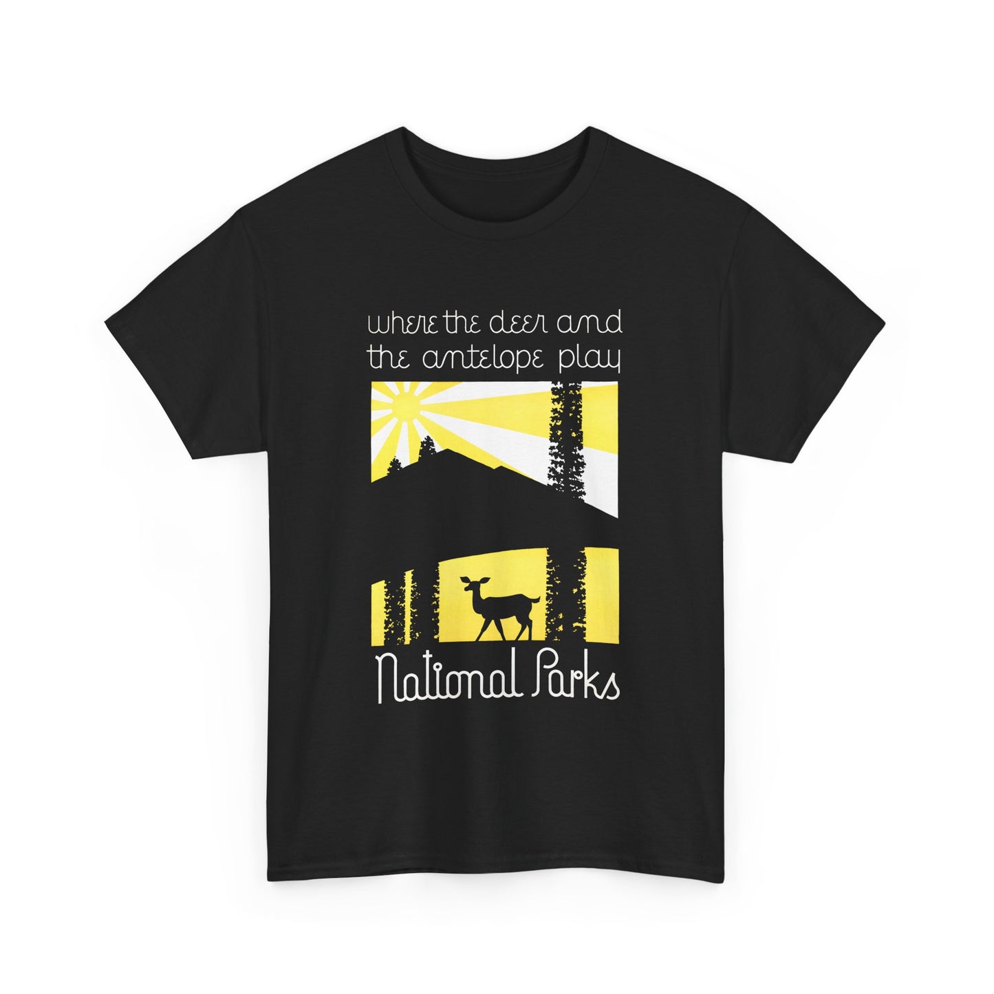 american vintage national parks poster reproduction tshirt