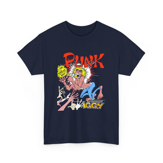 1976 fourth issue of punk magazine iggy graphic tshirt