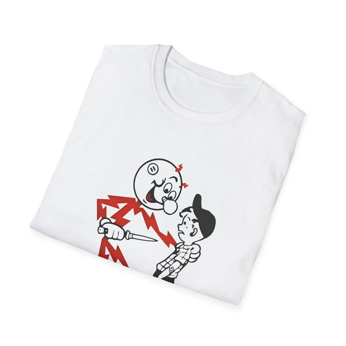 reddy kilowatt electricity will kill you vintage logo reproduction tshirt