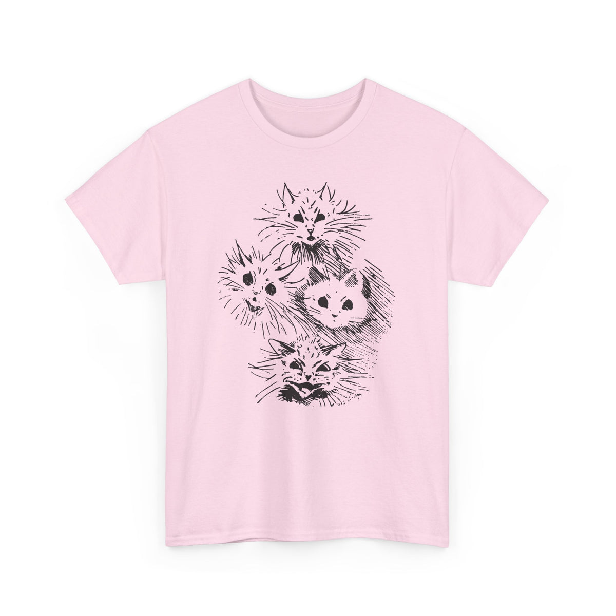 louis wain ghost cats sketch edit tshirt