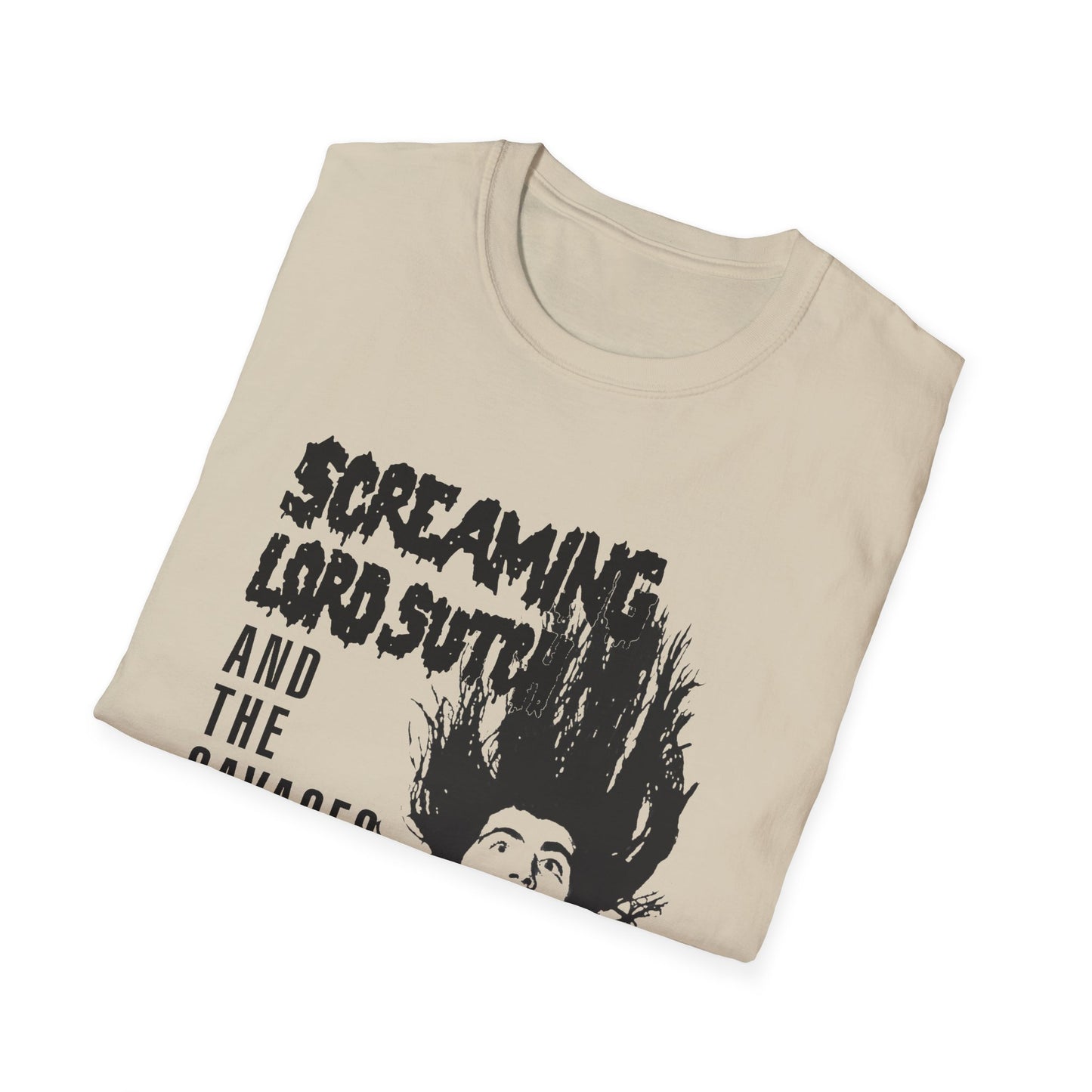 screaming lord sutch and the savages custom rock and roll tshirt