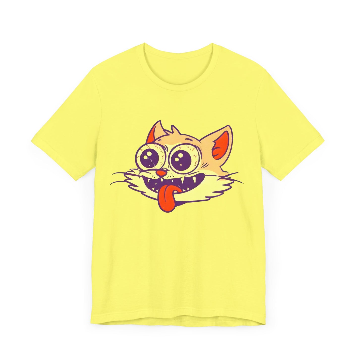 cute creepy strung out high happy kitty cat tshirt