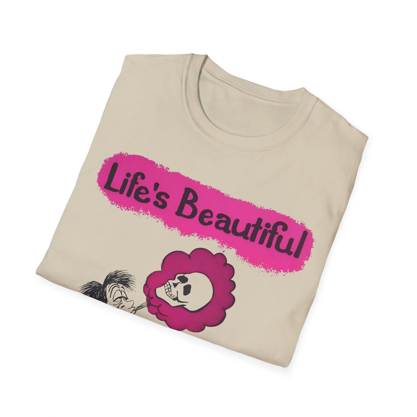 1960s/70s anti-drug poster tshirt "life's beautiful, why blow it?" by smartset smarteen s.o.s tshirt