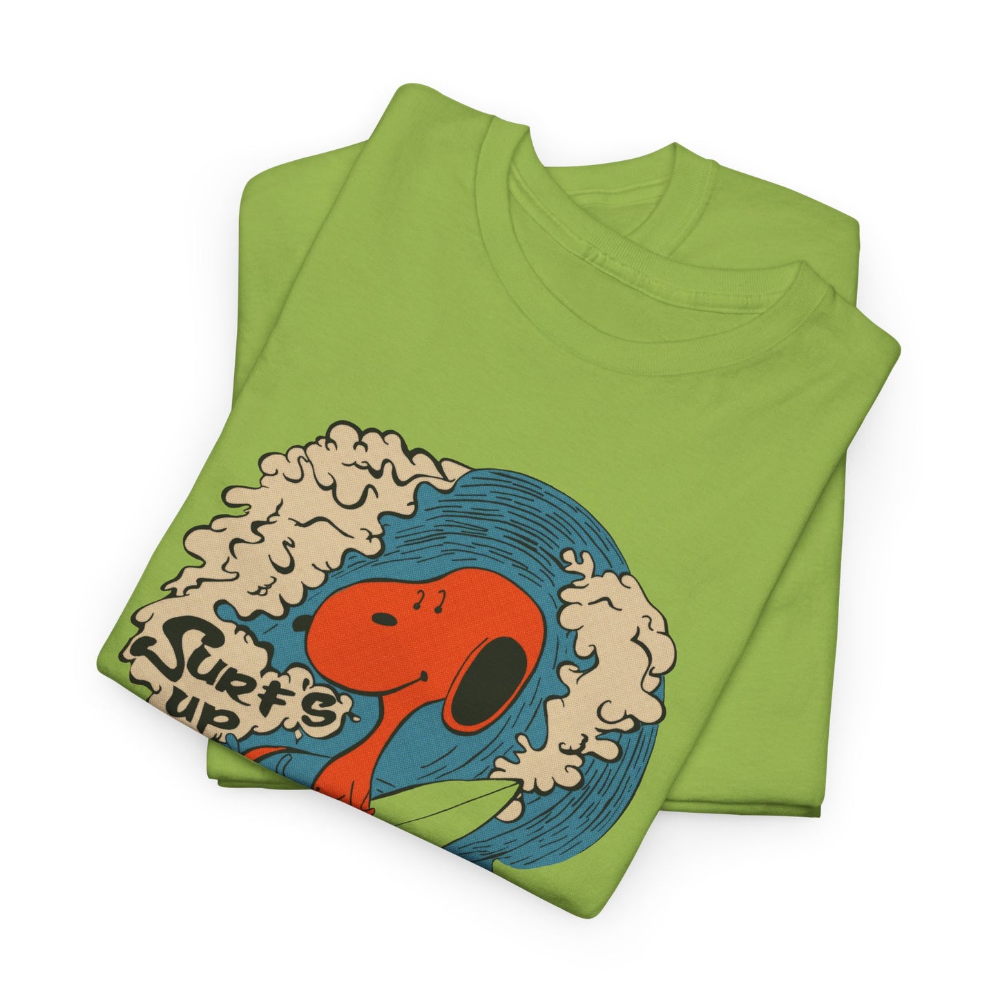 surf's up creep dog vintage graphic reproduction tshirt