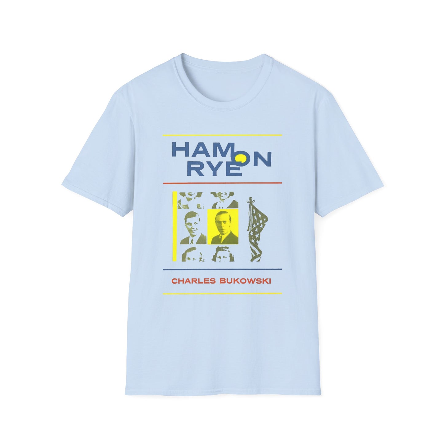 ham on rye novel by charles bukowski book cover tshirt