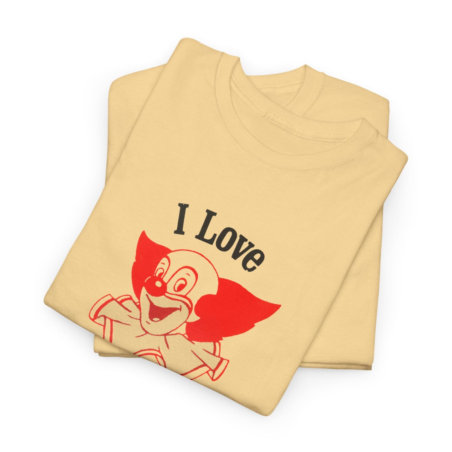 i love bozo vintage reproduction tshirt