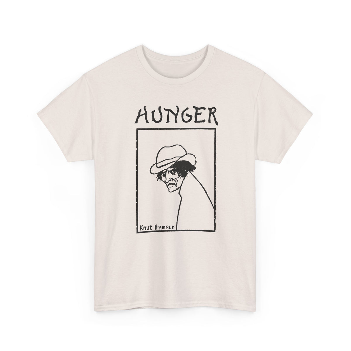 1890 hunger by knut hamsun book cover tshirt