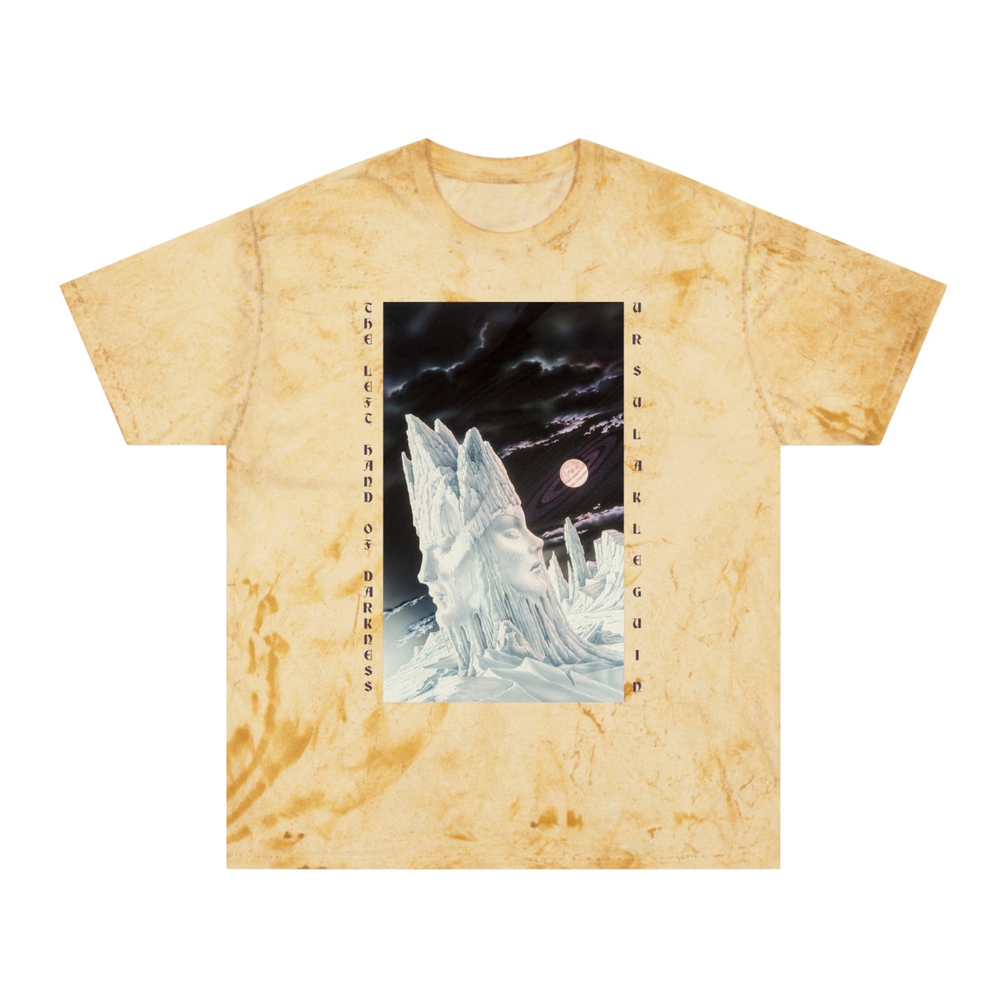 ursula k le guin the left hand of darkness book cover color blast tshirt