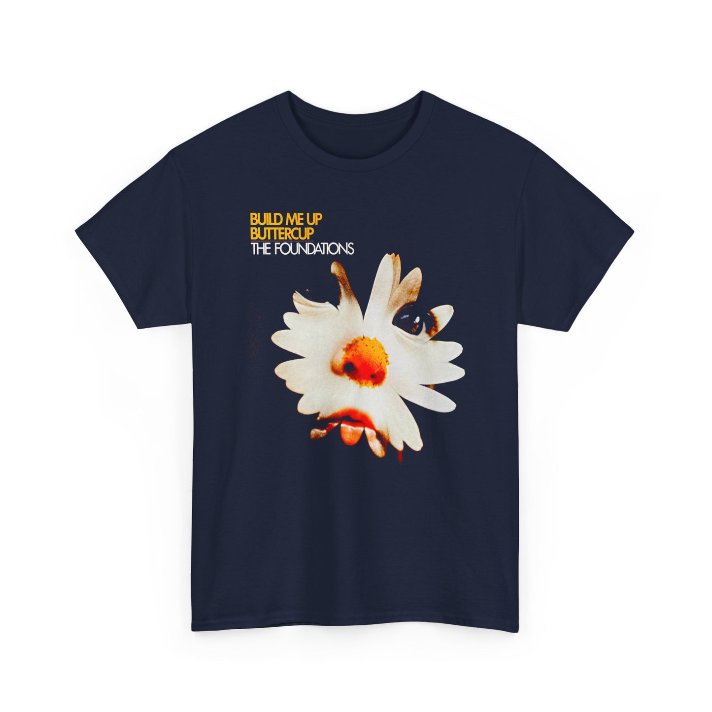 1968 build me up buttercup by the foundations single album cover custom edit tshirt