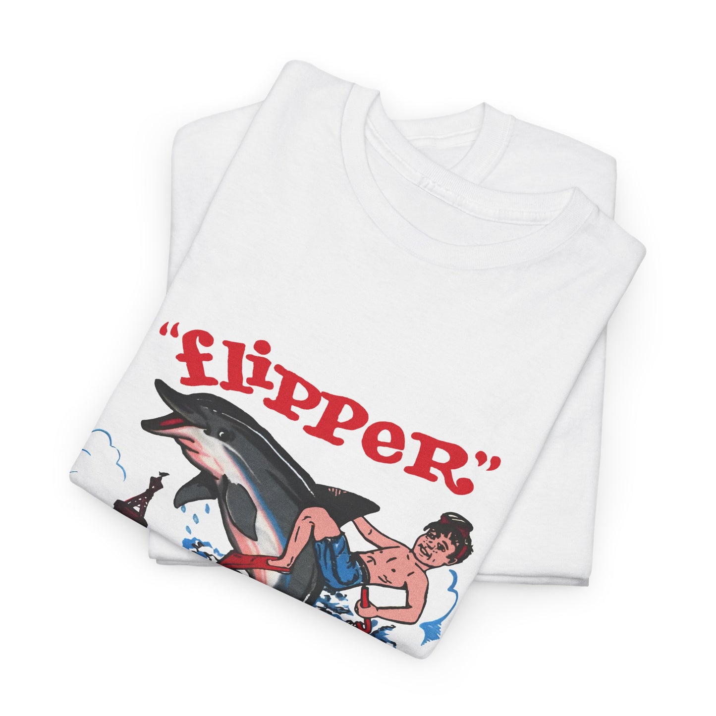 1960s miami seaquarium flipper the dolphin vintage reproduction tshirt