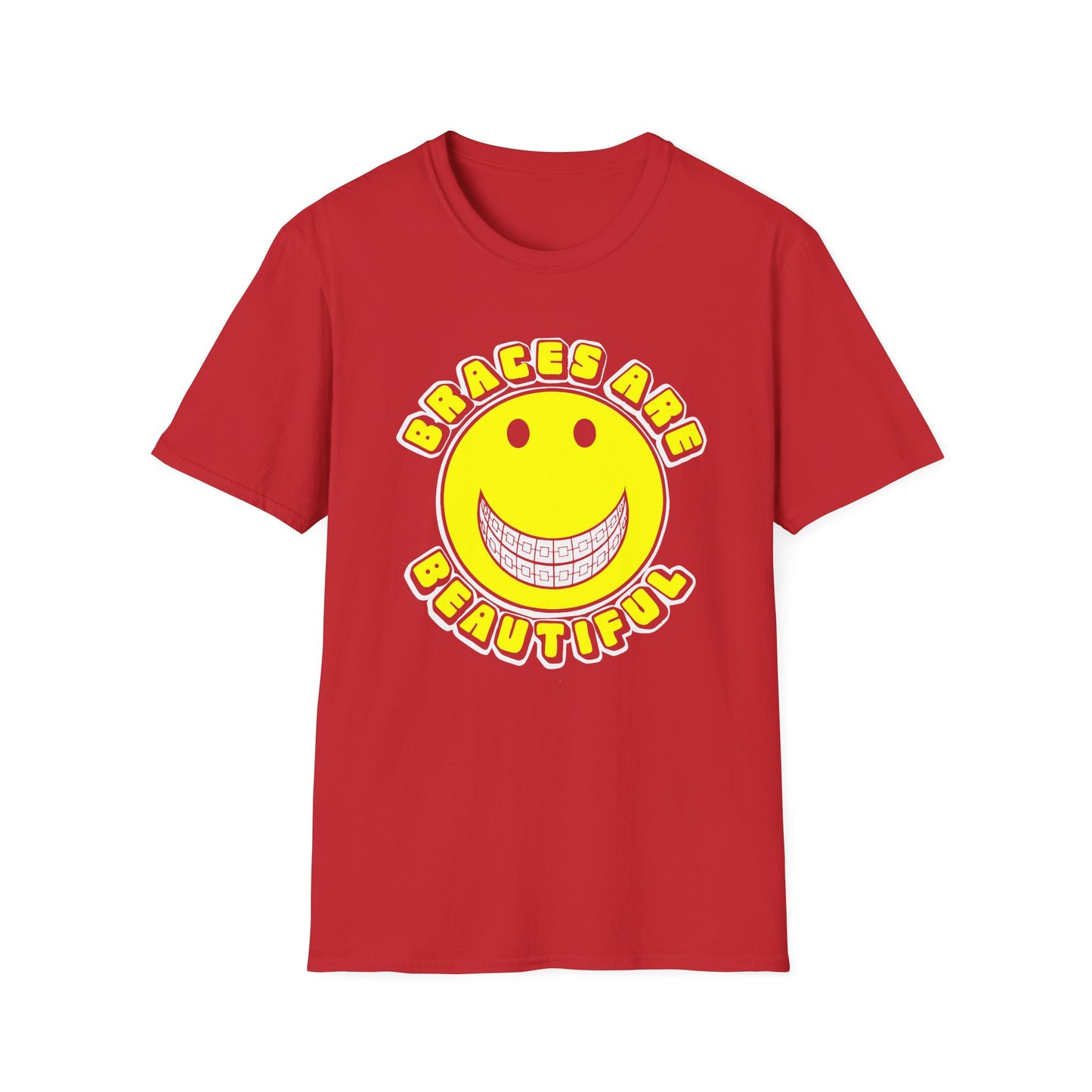 braces are beautiful 1970s graphic tshirt