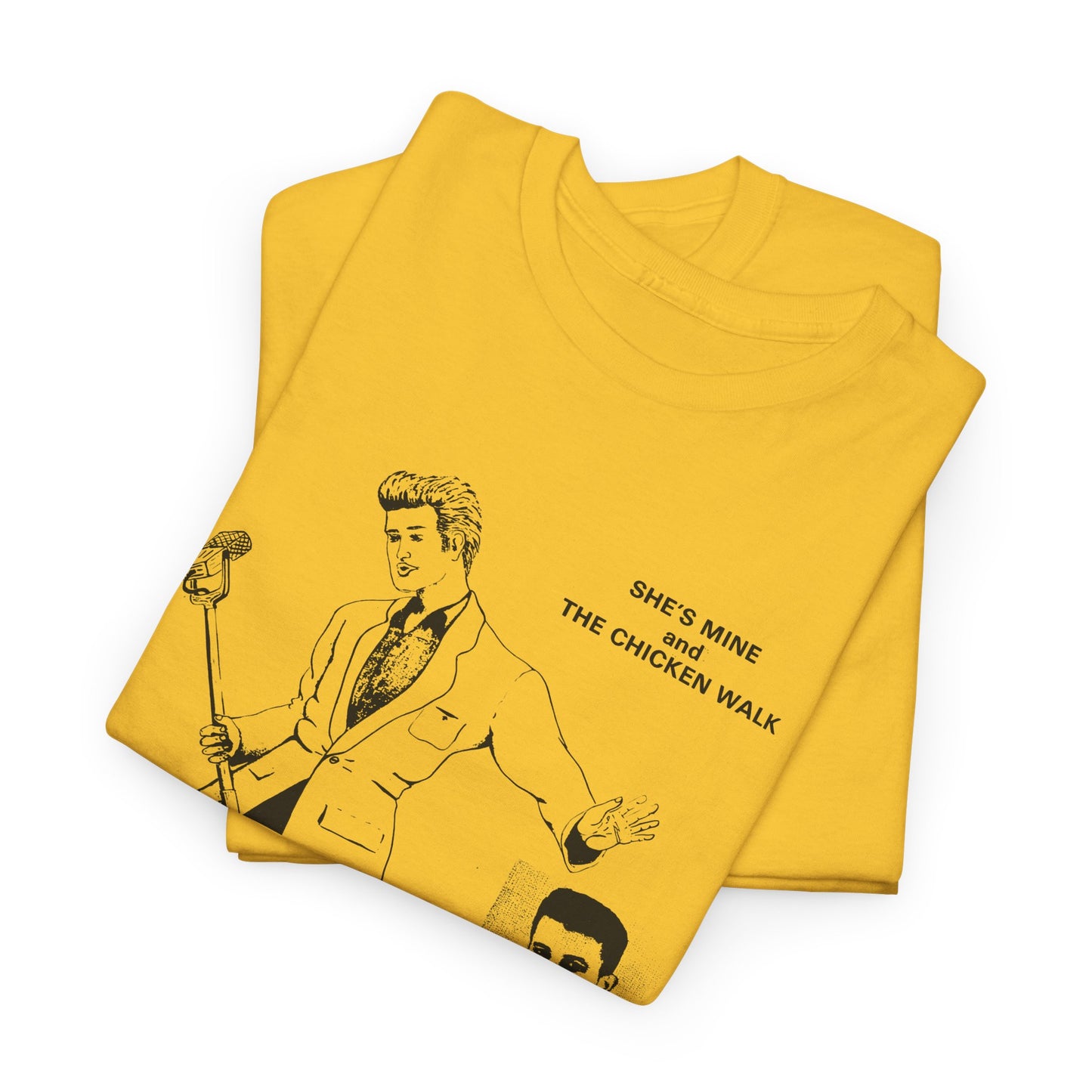 1980s hasil adkins chicken walk record cover tshirt